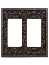 Filigree Double-GFI Switch Plate